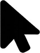 Big cursor icon